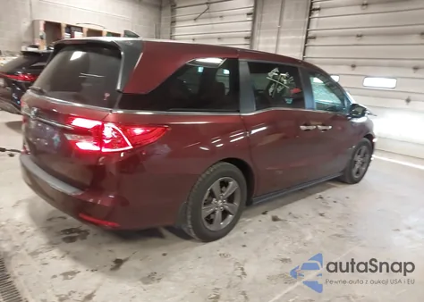 2021 Honda Odyssey Ex z USA, uszkodzony, nr VIN 5FNRL6H51MB007015